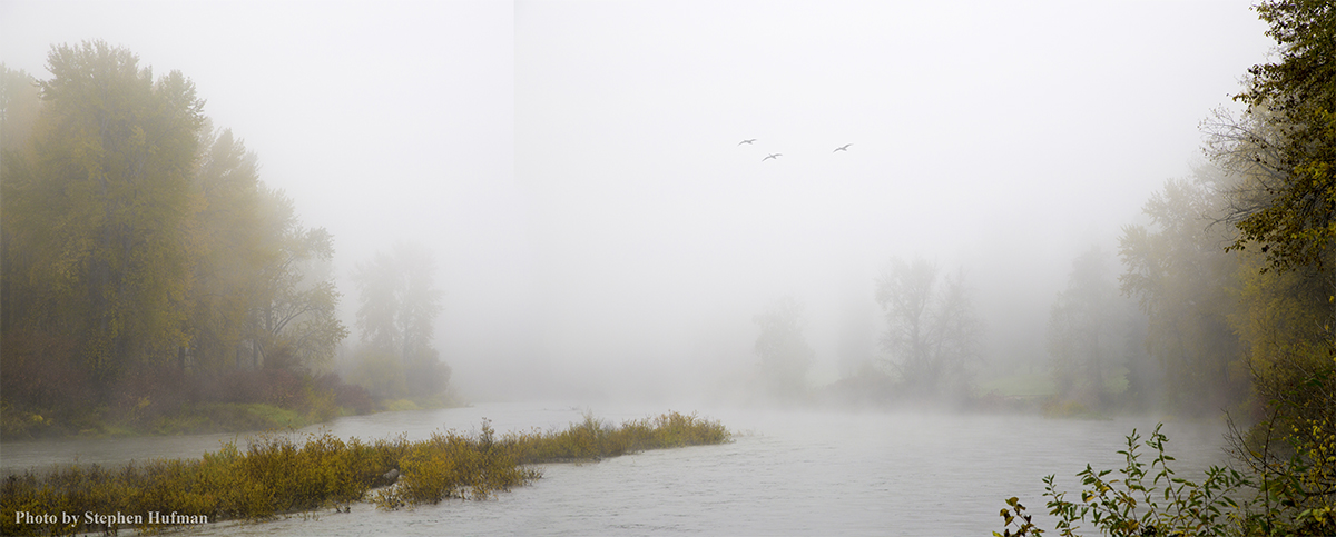 Morning Mist Along the Wenatchee River